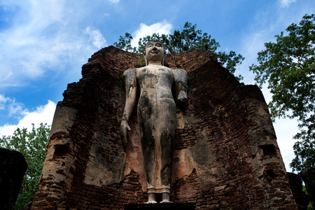 Wat Phra Si lriyabot with Buddha Statues Historical Park in Kamphaeng Phet, Thailand (a part of the UNESCO World Heritage Site Historic Town of Sukhothai and Associated Historic Townsのeditorial素材