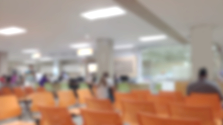 Abstract Blurred background : Vintage filter patient waiting for see doctor.の写真素材