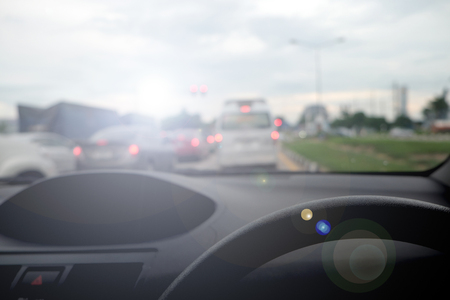 View from drivingの写真素材