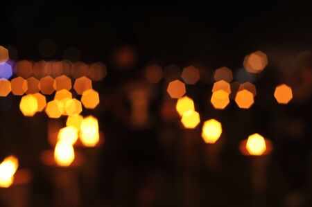 Multicolored defocused bokeh lights background,の写真素材