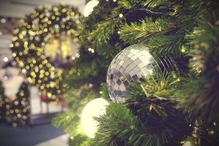 holidays christmas at shopping mallの写真素材