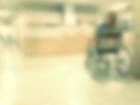 Abstract Blurred background : Vintage filter patient waiting for see doctorの写真素材