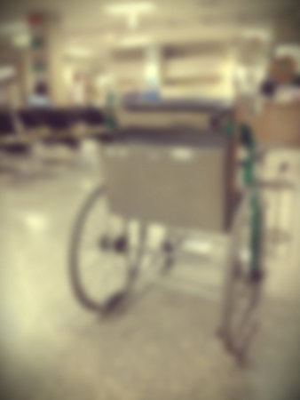 Abstract Blurred background : Vintage filter patient waiting for see doctorの写真素材