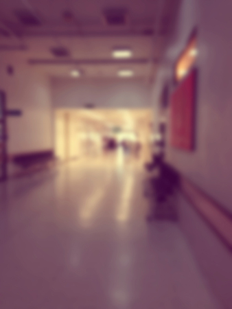 Abstract Blurred background : Vintage filter patient waiting for see doctorの写真素材