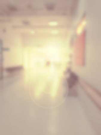 Abstract Blurred background : Vintage filter patient waiting for see doctorの写真素材