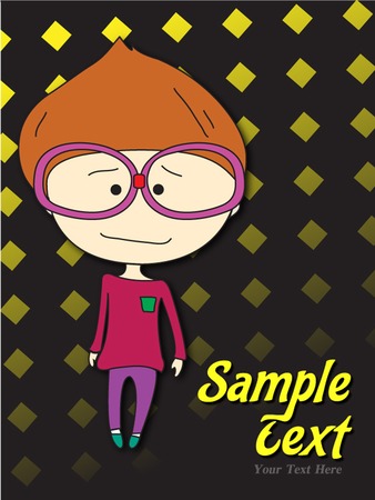 boy announcement card. vector illustrationのイラスト素材