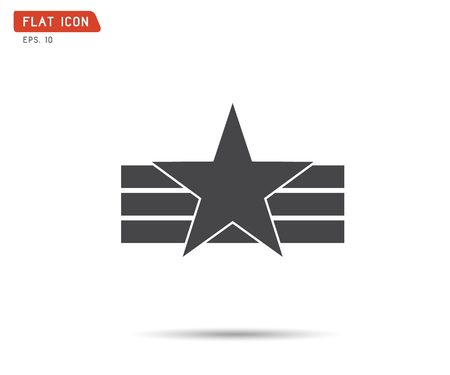Clasic star Icon Vector, logo flat eps, illustrationのイラスト素材