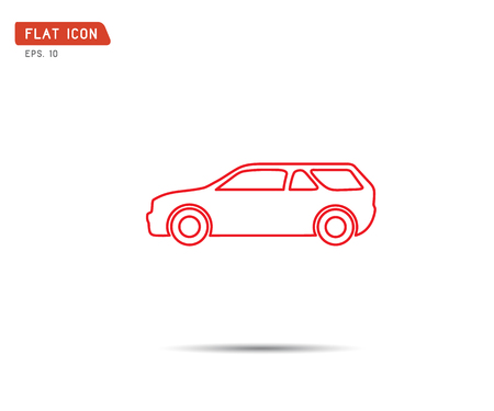 Sports Car Logo company, icon vector Illustrationのイラスト素材