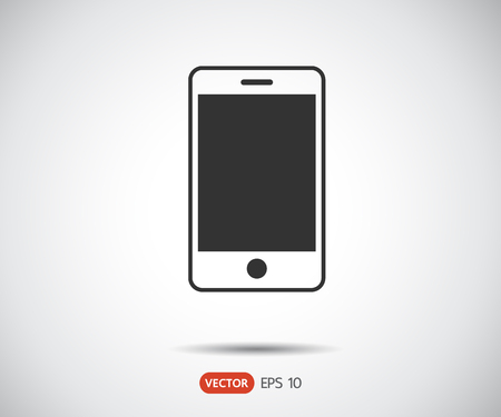 smartphone icon, phone logo vector illustrationの写真素材