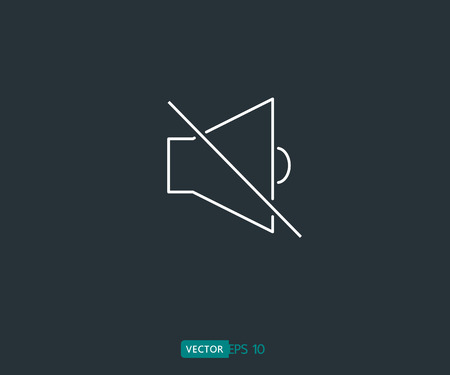 Speaker mute sound icon , logo vector illustrationのイラスト素材