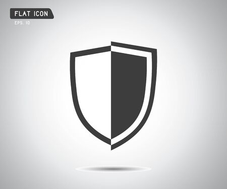 logo security company. vector emerald shield for protection, vector illustrationのイラスト素材