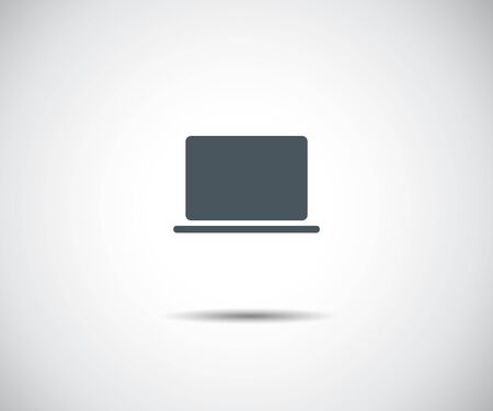 Computer icon, Personal computer in flat style, Desktop computerのイラスト素材