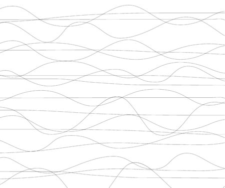 Line abstract pattern with hand drawn lines. wavy striped vector illustrationのイラスト素材