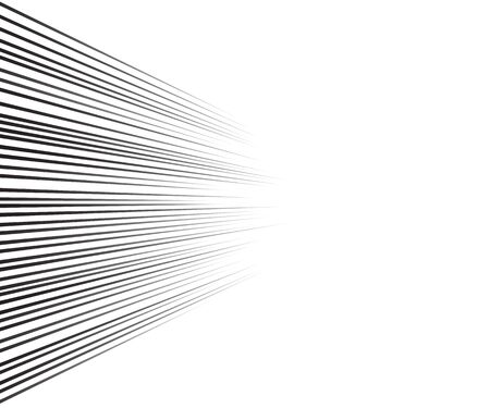 Comic speed lines background Rectangle fight stamp for card Manga or anime, graphic texture, superhero action, explosion background. Black and white vector illustrationのイラスト素材