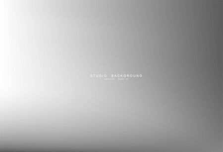 Gradient gray abstract background. Blurred smooth gray color, bright light effect holographic, silver graphic soft design wallpaper, vector illustrationのイラスト素材