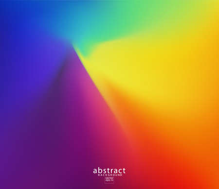 Abstract blurred gradient mesh background bright rainbow colors. Colorful smooth soft banner template. Creative vibrant vector illustrationのイラスト素材