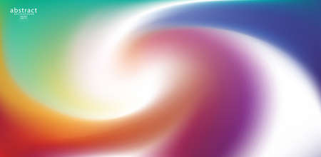 Abstract blurred gradient mesh background bright rainbow colors. Colorful smooth soft banner template. Creative vibrant vector illustrationのイラスト素材