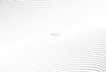 Abstract wave Stripe line background, vector template for your ideas, monochromatic lines texture.のイラスト素材
