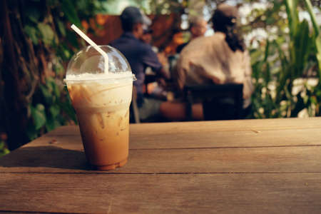 coffee cup in coffee shopの写真素材