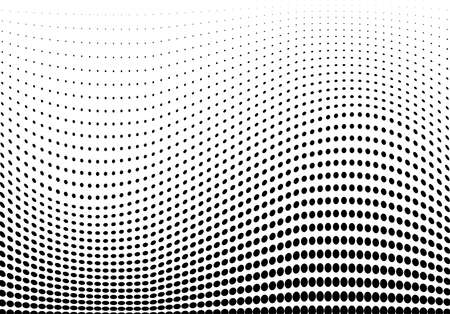 Abstract halftone dotted background. Futuristic grunge pattern, dot, wave. Vector modern optical pop art texture for posters, sites, business cards, cover, labels mock-up, vintage layoutのイラスト素材