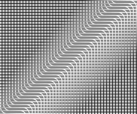 Abstract warped Diagonal Striped Background. Vector curved twisted slanting, waved lines texture. Brand new style for your business design.のイラスト素材