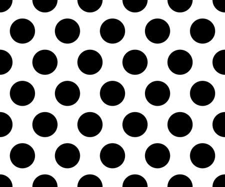 black and white polka dot pattern abstract background vectorのイラスト素材