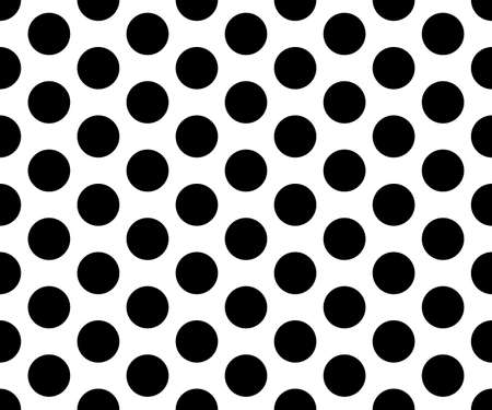 black and white polka dot pattern abstract background vectorのイラスト素材