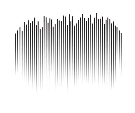 Speed lines Flying particles Seamless pattern, Fight stamp Manga graphic texture, Comic book speed horizontal lines on white backgroundのイラスト素材