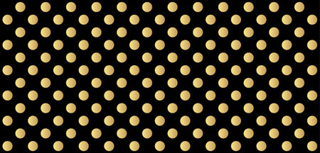 Gold polka dots pattern, colorful background - vector abstract backgroundのイラスト素材