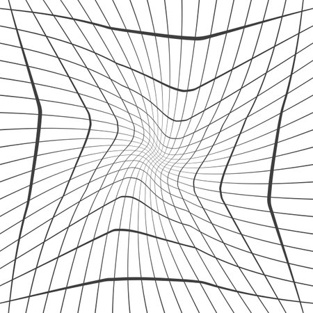 Abstract Black and White Grid Striped Geometric Seamless Pattern - Vector illustrationのイラスト素材