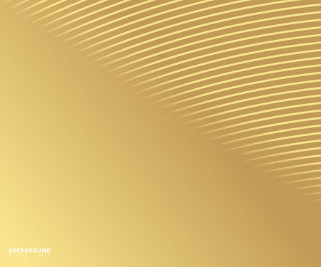 Striped gold texture, Abstract warped Diagonal Striped Background, waved lines texture. Brand new style for your business design, vector template for your ideasのイラスト素材