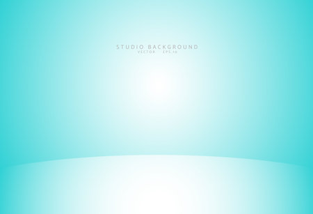 Empty blue studio room Backdrop. Light interior with copyspace for your creative projectのイラスト素材