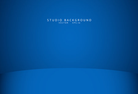 Empty blue studio room Backdrop. Light interior with copyspace for your creative projectのイラスト素材