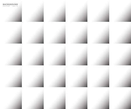 Black and White color abstract squares background, web design, greeting card, gray background,  vector illustrationのイラスト素材