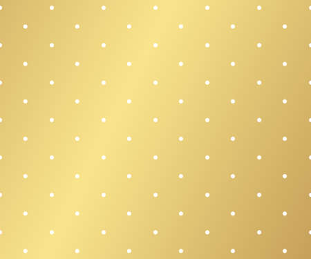 Gold polka dots pattern, colorful holiday background - vector abstract backgroundのイラスト素材