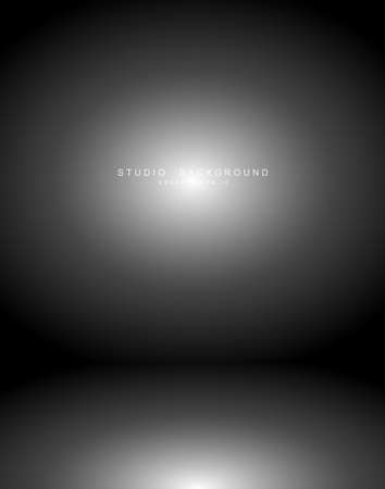 Empty white grey gradient studio room background. backdrop light interior with copyspace for your creative project, Vector illustration EPS 10のイラスト素材