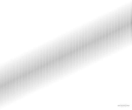 Abstract warped Diagonal Striped Background. Vector curved twisted slanting template for your ideas, monochromatic lines texture, waved lines texture. Brand new style for your business design.のイラスト素材
