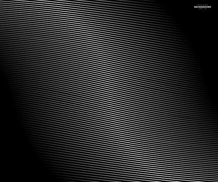 Abstract warped Diagonal Striped Background. Vector curved twisted slanting template for your ideas, monochromatic lines texture, waved lines texture. Brand new style for your business design.のイラスト素材