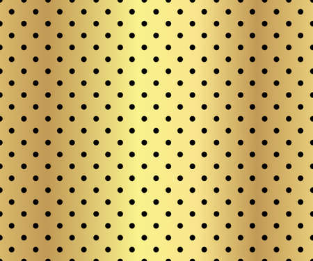 Gold polka dots pattern, colorful holiday background - vector abstract backgroundのイラスト素材