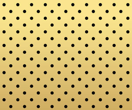 Gold polka dots pattern, colorful holiday background - vector abstract backgroundのイラスト素材
