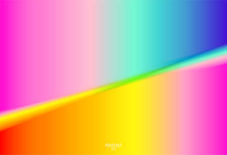Abstract blurred gradient mesh background bright rainbow colors. Colorful smooth soft banner template. Creative vibrant vector illustrationのイラスト素材