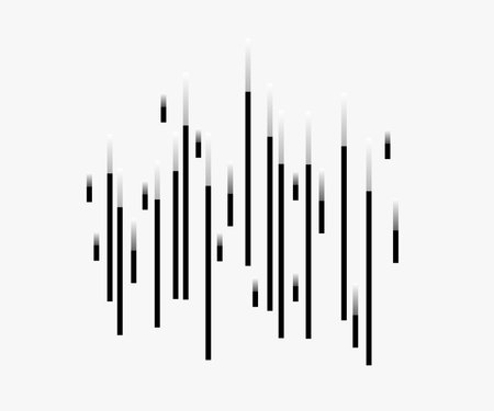 Speed lines Flying particles Seamless pattern, Fight stamp Manga graphic texture, Comic book speed horizontal lines on white backgroundのイラスト素材