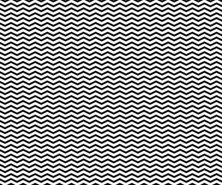 Black and white zigzag chevron pattern. Simple and modern vintage background. web design, greeting card, textile, Eps 10 vector illustrationのイラスト素材
