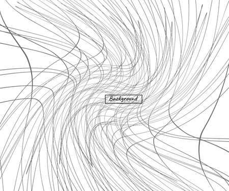 Line abstract pattern with hand drawn lines. wavy striped vector illustrationのイラスト素材