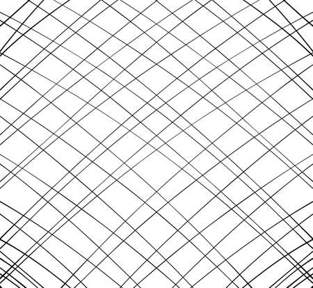 Line abstract pattern with hand drawn lines. wavy striped vector illustrationのイラスト素材