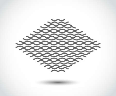 Wave simple seamless wavy line, smooth pattern, Black & white, web design, greeting card, textile, Technology background, Eps 10 vector illustrationのイラスト素材
