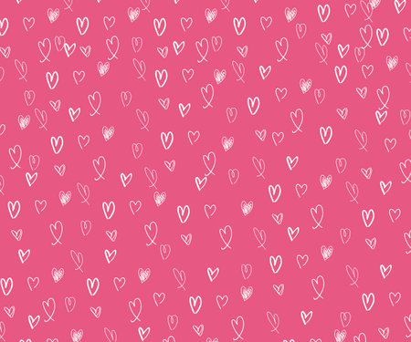 Vector Heart shape frame with brush painting isolated on white background - hand drawn design for...