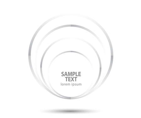 Abstract Lines in Circle Form, Design element, Geometric shape, Striped border frame for image, Technology round   Spiral Vector Illustrationのイラスト素材