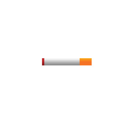 Smoking Cigarette Icon. Flat design style. Vector Illustrationのイラスト素材