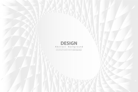 Circle White and gray color abstract geometric background. Tech design. Vector illustration.のイラスト素材